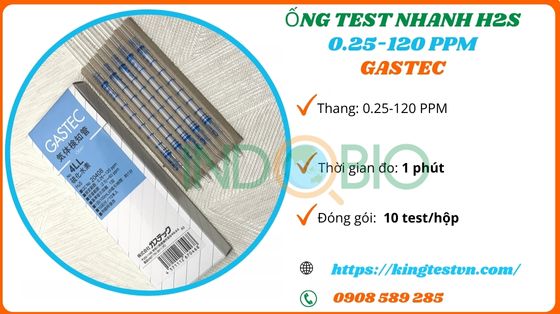 ống test nhanh khí h2s gastec