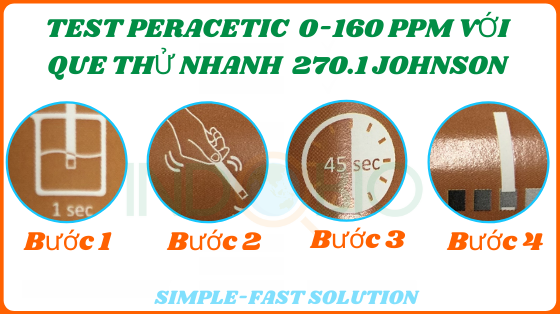 cách test thử nhanh peracetic 0-160 ppm. 270.1 Johnson